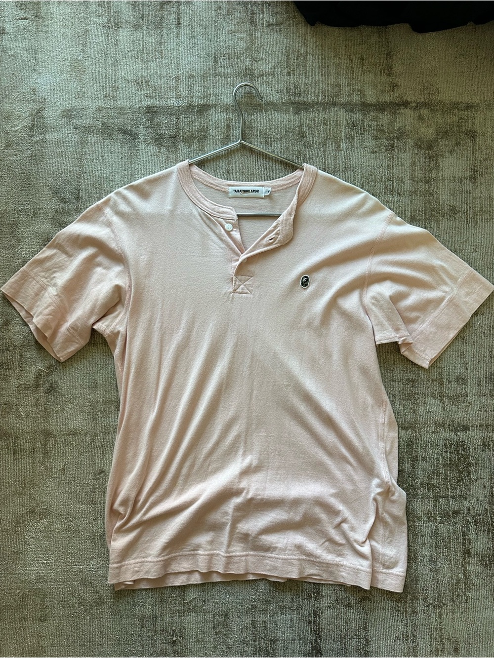 Vintage Bathing ape Henley t shirt